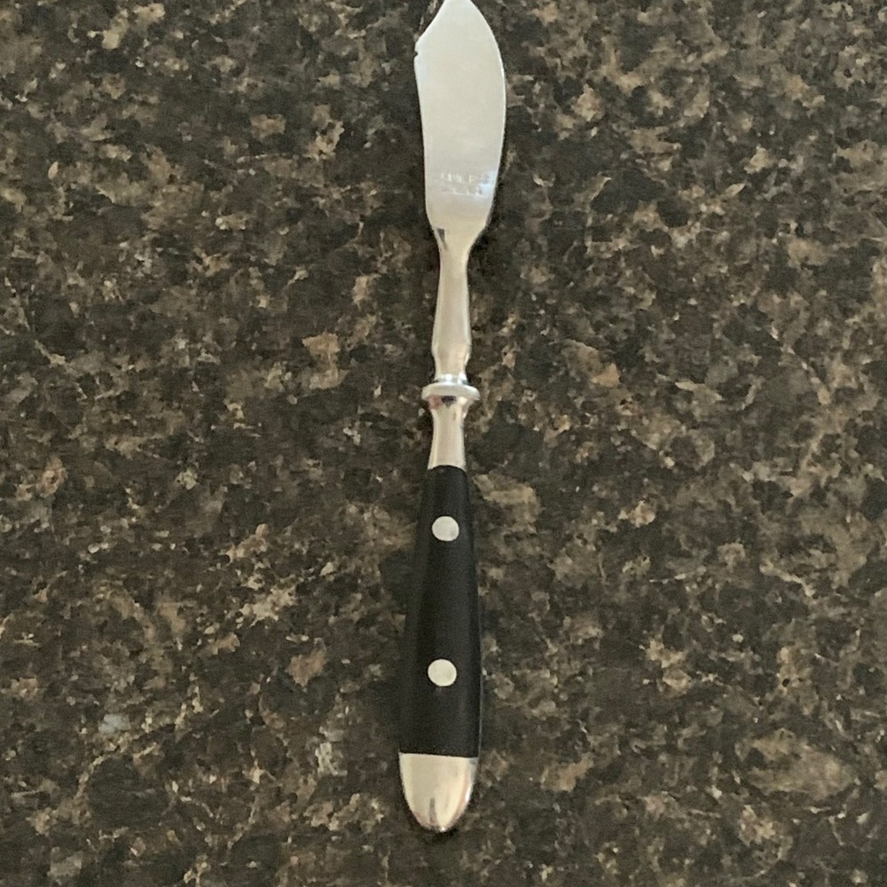 Hampton Silversmiths BISTRO BLACK Spreader Knife Stainless butter, cheese